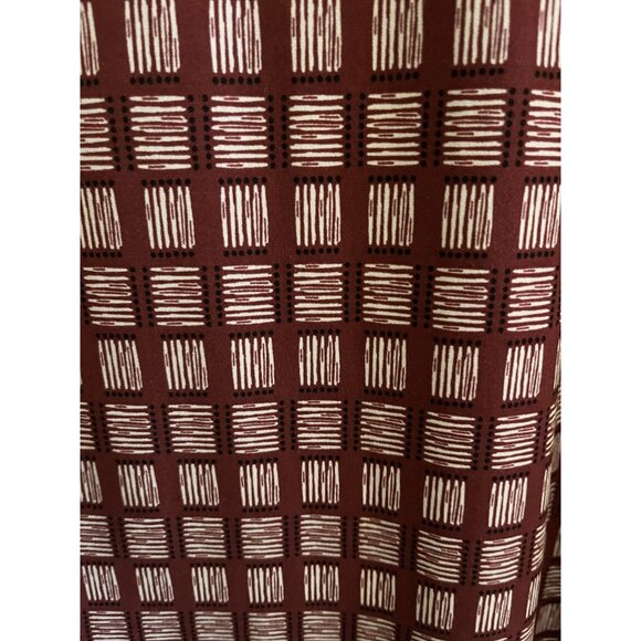 CATO  Womens 22/24W 1970s Style Long Sleeve Tunic Red and White Checkered - Picture 12 of 12